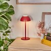 Laken Buiten tafellamp, Badkamerlamp, Tafellamp LED Red, 1-licht