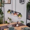Gastor Hanglamp, Kogellampje, Hanglamp Blauw, Groen, Duidelijk, Koperkleurig, 4-lichts