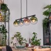 Gastor Hanglamp, Kogellampje, Hanglamp Blauw, Groen, Duidelijk, Koperkleurig, 4-lichts