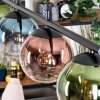 Gastor Hanglamp, Kogellampje, Hanglamp Blauw, Groen, Duidelijk, Koperkleurig, 4-lichts