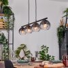 Koyoto Hanglamp, Kogellampje, Hanglamp Duidelijk, Rookkleurig, 4-lichts