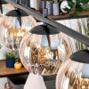 Koyoto Hanglamp, Kogellampje, Hanglamp Amber, Duidelijk, 4-lichts