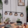 Koyoto Hanglamp, Kogellampje, Hanglamp Rookkleurig, 4-lichts