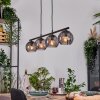 Koyoto Hanglamp, Kogellampje, Hanglamp Rookkleurig, 4-lichts