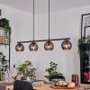 Koyoto Hanglamp, Kogellampje, Hanglamp Rookkleurig, 4-lichts