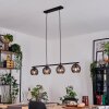 Koyoto Hanglamp, Kogellampje, Hanglamp Rookkleurig, 4-lichts