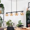 Koyoto Hanglamp, Kogellampje, Hanglamp Amber, 4-lichts