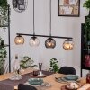 Koyoto Hanglamp, Kogellampje, Hanglamp Amber, Duidelijk, Rookkleurig, 4-lichts