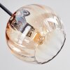 Koyoto Plafondlamp, Kogellampje Amber, Duidelijk, 5-lichts