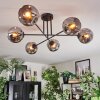 Ripoll Plafondlamp, Kogellampje Rookkleurig, 6-lichts