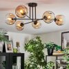 Ripoll Plafondlamp, Kogellampje Amber, Duidelijk, 6-lichts