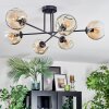 Ripoll Plafondlamp, Kogellampje Amber, Duidelijk, 6-lichts