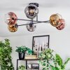Ripoll Plafondlamp, Kogellampje Chroom, Goud, Duidelijk, Koperkleurig, Rookkleurig, 6-lichts