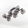 Koyoto Plafondlamp, Kogellampje Rookkleurig, 10-lichts