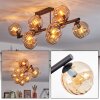 Koyoto Plafondlamp, Kogellampje Amber, 10-lichts
