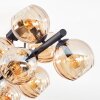 Koyoto Plafondlamp, Kogellampje Amber, 10-lichts