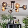 Ripoll Plafondlamp, Kogellampje Amber, Rookkleurig, 6-lichts