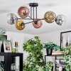 Ripoll Plafondlamp, Kogellampje Goud, Duidelijk, Koperkleurig, Rookkleurig, 6-lichts
