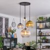 Koyoto Hanglamp, Kogellampje, Cluster hanglamp Amber, Goud, Duidelijk, Rookkleurig, 4-lichts