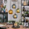 Ripoll Hanglamp, Kogellampje, Cluster hanglamp Blauw, Goud, Groen, 4-lichts
