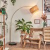 Cavaca Staande lamp, Booglampen Messing, Zwart, 1-licht