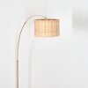 Cavaca Staande lamp, Booglampen Messing, Zwart, 1-licht