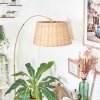 Cavaca Staande lamp, Booglampen Messing, Zwart, 1-licht