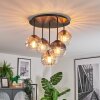 Koyoto Plafondlamp, Kogellampje 45 cm Amber, Duidelijk, Rookkleurig, 5-lichts