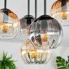 Koyoto Plafondlamp, Kogellampje 45 cm Amber, Duidelijk, Rookkleurig, 5-lichts