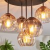 Koyoto Plafondlamp, Kogellampje 45 cm Amber, Duidelijk, Rookkleurig, 5-lichts