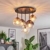 Koyoto Plafondlamp, Kogellampje 45 cm Amber, Duidelijk, Rookkleurig, 5-lichts