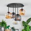 Koyoto Plafondlamp, Kogellampje 45 cm Amber, Duidelijk, Rookkleurig, 5-lichts