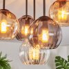 Koyoto Plafondlamp, Kogellampje 45 cm Amber, Duidelijk, Rookkleurig, 5-lichts