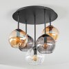 Koyoto Plafondlamp, Kogellampje 45 cm Amber, Duidelijk, Rookkleurig, 5-lichts