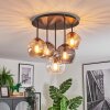Koyoto Plafondlamp, Kogellampje 45 cm Amber, Duidelijk, Rookkleurig, 5-lichts