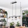 Koyoto Hanglamp, Kogellampje, Hanglamp Amber, Duidelijk, Rookkleurig, 4-lichts