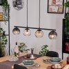 Koyoto Hanglamp, Kogellampje, Hanglamp Amber, Duidelijk, Rookkleurig, 4-lichts