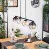 Koyoto Hanglamp, Kogellampje, Hanglamp Amber, Duidelijk, Rookkleurig, 4-lichts