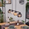 Koyoto Hanglamp, Kogellampje, Hanglamp Amber, Duidelijk, Rookkleurig, 4-lichts