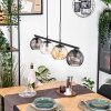 Koyoto Hanglamp, Kogellampje, Hanglamp Amber, Duidelijk, Rookkleurig, 4-lichts