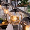 Koyoto Hanglamp, Kogellampje, Hanglamp Amber, Duidelijk, Rookkleurig, 4-lichts