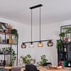 Koyoto Hanglamp, Kogellampje, Hanglamp Amber, Duidelijk, Rookkleurig, 4-lichts