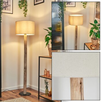 Soungou Staande lamp Natuurlijke kleuren, Zwart, 1-licht