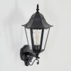 Hongkong Wandlamp voor buiten, Wandlamp Zwart, 1-licht