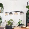 Koyoto Hanglamp, Kogellampje, Hanglamp Amber, Duidelijk, Rookkleurig, 4-lichts