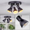 Farel Plafondlamp, Plafondspot Chroom, Zwart, 3-lichts
