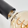 Geira Plafondspot, Wandlamp, Muurspot Zwart, 1-licht