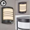 Heran Wandlamp voor buiten, Wandlamp LED Zwart, 1-licht, Bewegingsmelder