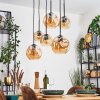 Ripoll Hanglamp, Kogellampje, Hanglamp Amber, 6-lichts