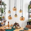 Ripoll Hanglamp, Kogellampje, Hanglamp Amber, 6-lichts